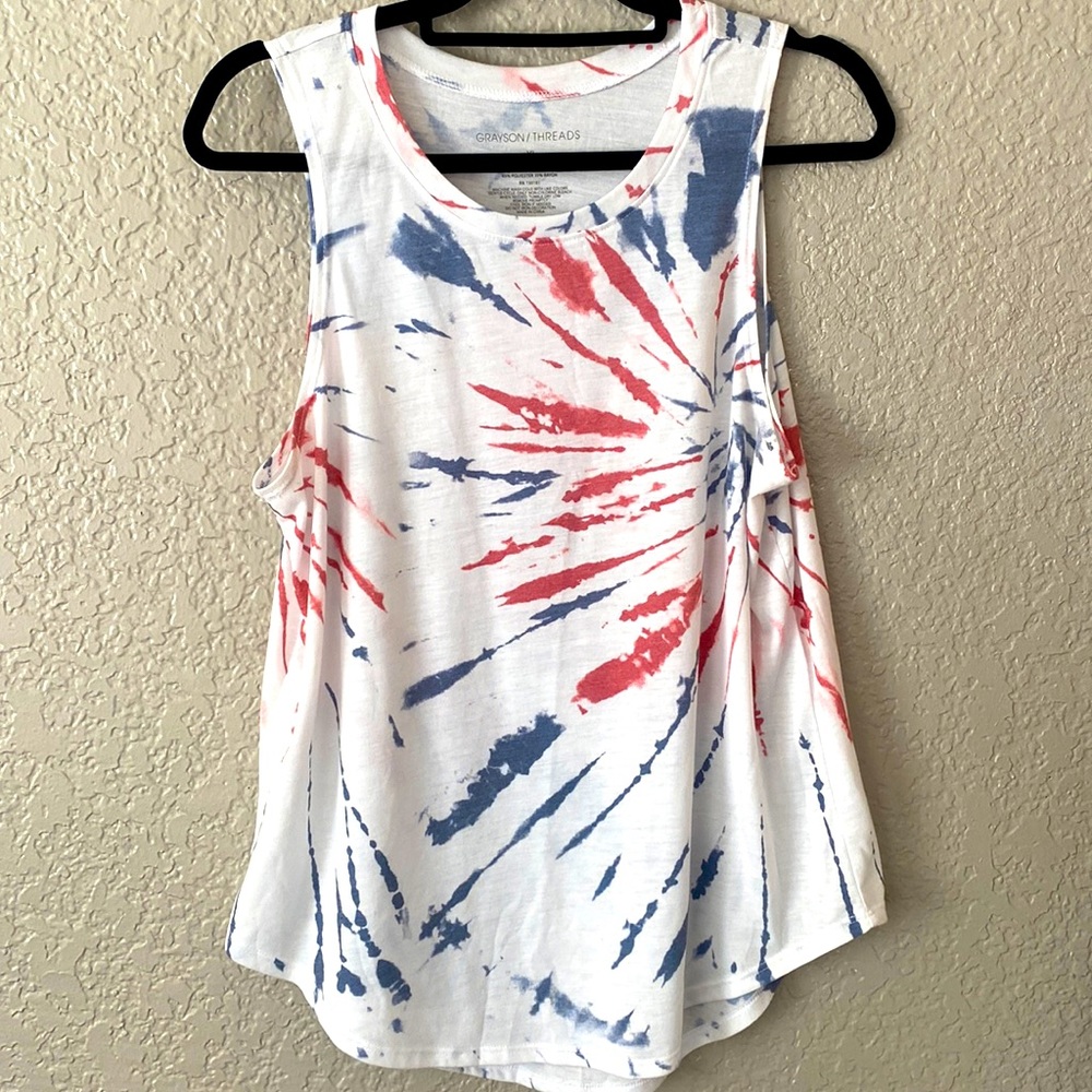 Grayson Threads Red White Blue Tank Size XL